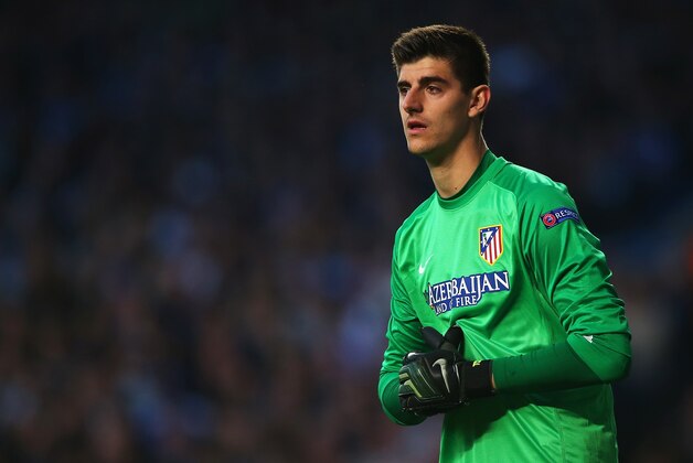 LONDON, ENGLAND - APRIL 30:  Thibaut Courtois of Club Atletico de Madrid looks on during the UEFA Champions League semi-final second leg match between Chelsea and Club Atletico de Madrid at Stamford Bridge on April 30, 2014 in London, England.  (Photo by Clive Rose/Getty Images)