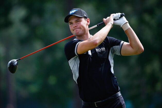 PINEHURST, NC - JUNE 13:  Martin Kaymer of Germany watches his tee shot on the 18th hole during the second round of the 114th U.S. Open at Pinehurst Resort & Country Club, Course No. 2 on June 13, 2014 in Pinehurst, North Carolina.  (Photo by Sam Greenwood/Getty Images)