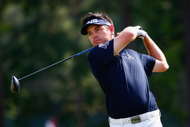 PINEHURST, NC - JUNE 13:  Louis Oosthuizen of South Africa watches his tee shot on the 18th hole during the second round of the 114th U.S. Open at Pinehurst Resort & Country Club, Course No. 2 on June 13, 2014 in Pinehurst, North Carolina.  (Photo by Sam Greenwood/Getty Images)