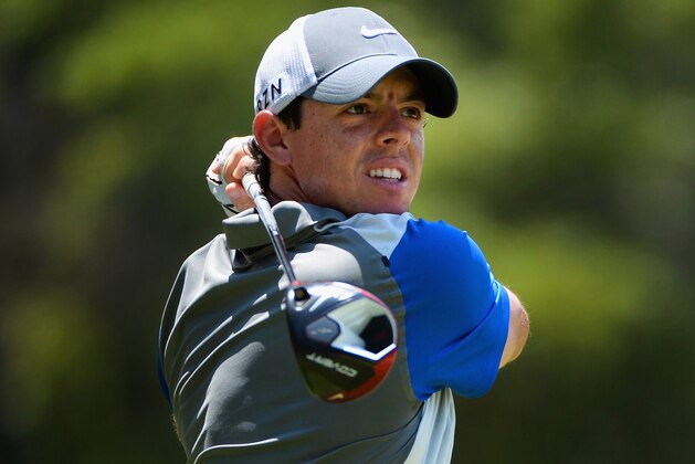PINEHURST, NC - JUNE 15:  Rory McIlroy of Northern Ireland hits his tee shot on the second hole during the final round of the 114th U.S. Open at Pinehurst Resort & Country Club, Course No. 2 on June 15, 2014 in Pinehurst, North Carolina.  (Photo by Ross Kinnaird/Getty Images)