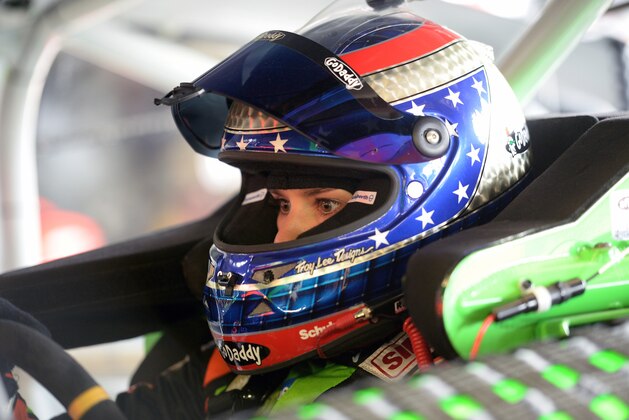 BROOKLYN, MI - JUNE 13:  Danica Patrick, driver of the #10 GoDaddy Chevrolet, sits in her car during practice for the NASCAR Sprint Cup Series Quicken Loans 400 at Michigan International Speedway on June 13, 2014 in Brooklyn, Michigan.  (Photo by Jason Miller/Getty Images)