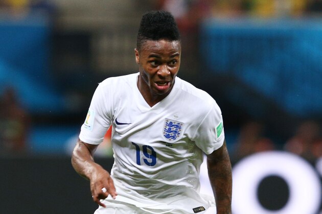 MANAUS, BRAZIL - JUNE 14: Raheem Sterling of England controls teh ball during the 2014 FIFA World Cup Brazil Group D match between England and Italy at Arena Amazonia on June 14, 2014 in Manaus, Brazil. (Photo by Adam Pretty/Getty Images) MANAUS, BRAZIL - JUNE 14: Raheem Sterling of England controls teh ball during the 2014 FIFA World Cup Brazil Group D match between England and Italy at Arena Amazonia on June 14, 2014 in Manaus, Brazil. (Photo by Adam Pretty/Getty Images)