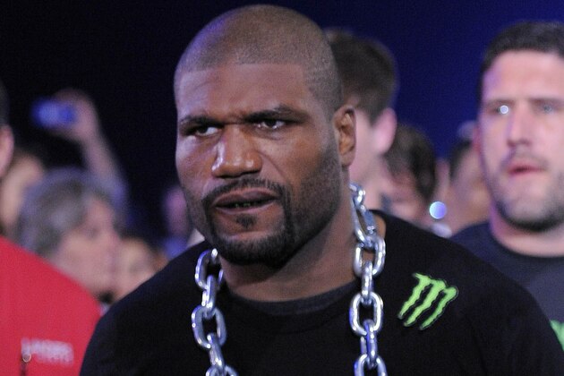 May 17, 2014; Southaven, MS, USA; Quinton Jackson walks out before the fight against Muhammed Lawal during BFC 120 at Landers Center. Mandatory Credit: Justin Ford-USA TODAY Sports