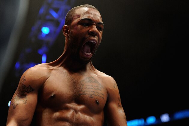 NEW YORK, NY - JANUARY 30:  Gary Russell Jr. prepares for his super featherweights fight against Miguel Tamayo at Barclays Center on January 30, 2014 in the Brooklyn borough of New York City.  (Photo by Maddie Meyer/Getty Images)