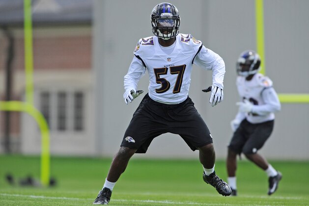 BALTIMORE, MD - MAY 17: Linebacker C.J. Mosley #57 of the Baltimore Ravens participates in the Baltimore Ravens Rookie Minicamp on May 17, 2014 in Baltimore, Maryland. (Photo by Larry French/Getty Images) BALTIMORE, MD - MAY 17: Linebacker C.J. Mosley #57 of the Baltimore Ravens participates in the Baltimore Ravens Rookie Minicamp on May 17, 2014 in Baltimore, Maryland. (Photo by Larry French/Getty Images)