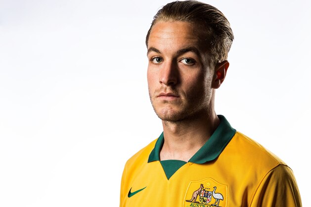 SYDNEY, AUSTRALIA - MAY 20: Adam Taggart poses during an Australian Socceroos portrait session at Crowne Plaza Terrigal on May 20, 2014 in Sydney, Australia. (Photo by Matt King/Getty Images) SYDNEY, AUSTRALIA - MAY 20: Adam Taggart poses during an Australian Socceroos portrait session at Crowne Plaza Terrigal on May 20, 2014 in Sydney, Australia. (Photo by Matt King/Getty Images)