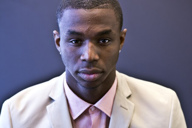 NEW YORK - MAY 20: NBA Draft prospect Andrew Wiggins poses for portraits prior to the 2014 NBA Draft Lottery on May 20, 2014 at the NBA Headquarters in New York City.  NOTE TO USER: User expressly acknowledges and agrees that, by downloading and/or using this photograph, user is consenting to the terms and conditions of the Getty Images License Agreement. Mandatory Copyright Notice: Copyright 2014 NBAE (Photo by Jennifer Pottheiser/NBAE via Getty Images)