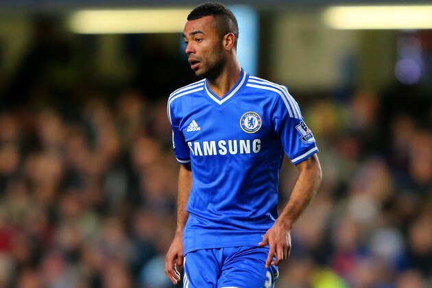 LONDON, ENGLAND - JANUARY 26: Ashley Cole of Chelsea on the ball during the FA Cup Fourth Round between Chelsea and Stoke City at Stamford Bridge on January 26, 2014 in London, England.  (Photo by Ian Walton/Getty Images)