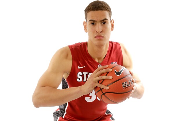SAN FRANCISCO, CA - OCTOBER 17:  Dwight Powell of Stanford poses for a portrait during the PAC-12 Men's Basketball Media Day on October 17, 2013 in San Francisco, California.  (Photo by Ezra Shaw/Getty Images)