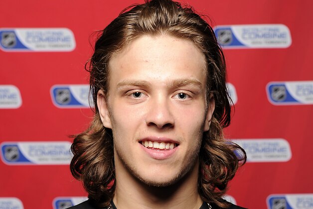TORONTO, CANADA - MAY 29: David Pastrnak poses for a head shot prior to testing at the NHL Combine May 29, 2014 at the Westin Bristol in Toronto, Ontario, Canada. (Photo by Graig Abel/NHLI via Getty Images)