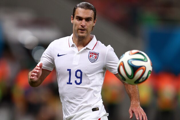MANAUS, BRAZIL - JUNE 22:  Graham Zusi of the United States controls the ball  during the 2014 FIFA World Cup Brazil Group G match between the United States and Portugal at Arena Amazonia on June 22, 2014 in Manaus, Brazil.  (Photo by Warren Little/Getty Images)