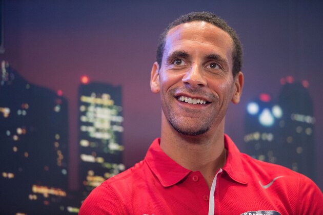 SINGAPORE - MAY 15:  Rio Ferdinand of Manchester United attends a press conference on May 15, 2014 in Singapore.  (Photo by Nicky Loh/Getty Images)