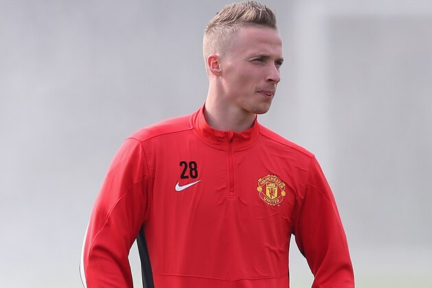 MANCHESTER, ENGLAND - MARCH 31: Alexander Buttner of Manchester United looks on during a training session at the Aon Training Complex on March 31, 2014 in Manchester, England. (Photo by Alex Livesey/Getty Images) MANCHESTER, ENGLAND - MARCH 31: Alexander Buttner of Manchester United looks on during a training session at the Aon Training Complex on March 31, 2014 in Manchester, England. (Photo by Alex Livesey/Getty Images)