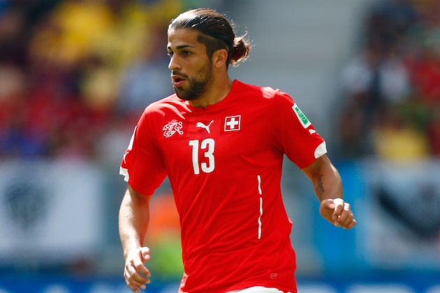 BRASILIA, BRAZIL - JUNE 15:  Ricardo Rodriguez of Switzerland controls the ball during the 2014 FIFA World Cup Brazil Group E match between Switzerland and Ecuador at Estadio Nacional on June 15, 2014 in Brasilia, Brazil.  (Photo by Phil Walter/Getty Images)