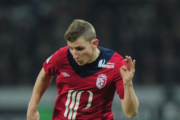 LILLE, FRANCE - MARCH 03:  Lucas Digne of Lille in action during the Ligue 1 match between LOSC Lille Metropole v FC Girondins de Bordeaux at the Grand Stade Lille-Metropole on March 3, 2013 in Lille, France.  (Photo by Jamie McDonald/Getty Images)