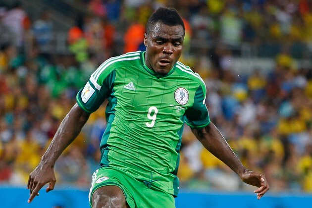 CUIABA, BRAZIL - JUNE 21: Emmanuel Emenike of Nigeria controls the ball during the 2014 FIFA World Cup Group F match between Nigeria and Bosnia-Herzegovina at Arena Pantanal on June 21, 2014 in Cuiaba, Brazil. (Photo by Phil Walter/Getty Images) CUIABA, BRAZIL - JUNE 21: Emmanuel Emenike of Nigeria controls the ball during the 2014 FIFA World Cup Group F match between Nigeria and Bosnia-Herzegovina at Arena Pantanal on June 21, 2014 in Cuiaba, Brazil. (Photo by Phil Walter/Getty Images)