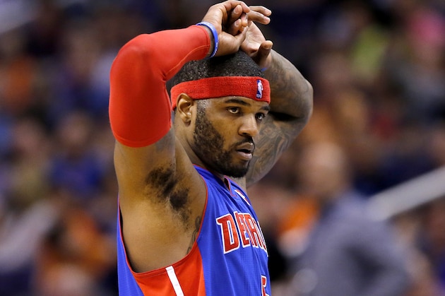 Detroit Pistons' Josh Smith walks to the bench during the second half of an NBA basketball game against the Phoenix Suns, Friday, March 21, 2014, in Phoenix. The Suns won 98-92. (AP Photo/Matt York) Detroit Pistons' Josh Smith walks to the bench during the second half of an NBA basketball game against the Phoenix Suns, Friday, March 21, 2014, in Phoenix. The Suns won 98-92. (AP Photo/Matt York)