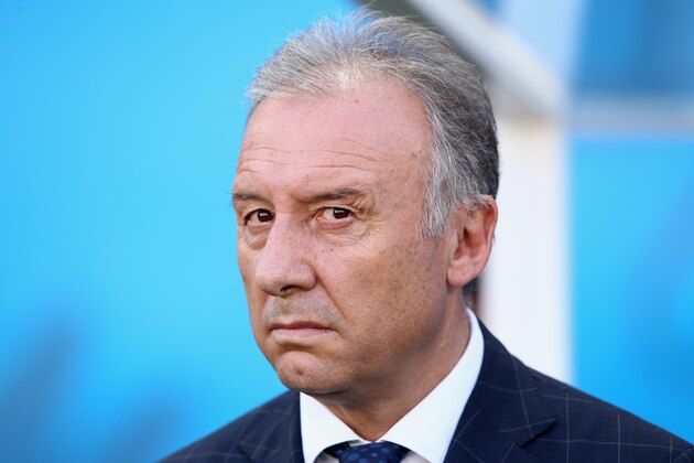 CUIABA, BRAZIL - JUNE 24:  Head coach Alberto Zaccheroni of Japan looks on during the 2014 FIFA World Cup Brazil Group C match between Japan and Colombia at Arena Pantanal on June 24, 2014 in Cuiaba, Brazil.  (Photo by Adam Pretty/Getty Images)