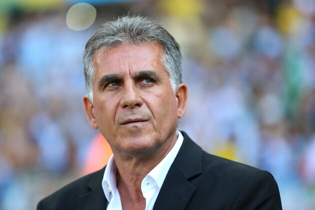 BELO HORIZONTE, BRAZIL - JUNE 21:  Head coach Carlos Queiroz of Iran looks on before the 2014 FIFA World Cup Brazil Group F match between Argentina and Iran at Estadio Mineirao on June 21, 2014 in Belo Horizonte, Brazil.  (Photo by Ronald Martinez/Getty Images)