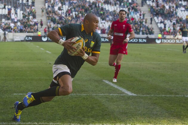 NELSPRUIT, SOUTH AFRICA - JUNE 21:  Cornal Hendricks of South Africa during the 2nd test match between South Africa and Wales at Mbombela Stadium on June 21, 2014 in Nelspruit, South Africa. (Photo by Manus van Dyk/Gallo Images/Getty Images)