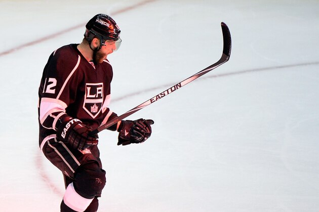 LOS ANGELES, CA - MAY 26:  Marian Gaborik #12 of the Los Angeles Kings celebrates his first period goal against the Chicago Blackhawks in Game Four of the Western Conference Final during the 2014 Stanley Cup Playoffs at Staples Center on May 26, 2014 in Los Angeles, California.  (Photo by Harry How/Getty Images)
