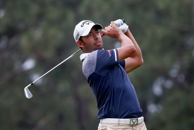 PINEHURST, NC - JUNE 12:  Pablo Larrazabal of Spain hits his tee shot on the 15th hole during the first round of the 114th U.S. Open at Pinehurst Resort & Country Club, Course No. 2 on June 12, 2014 in Pinehurst, North Carolina.  (Photo by Sam Greenwood/Getty Images)