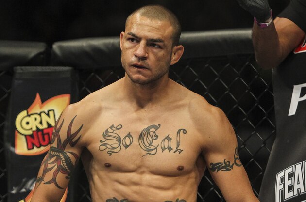 Jun 28, 2014; San Antonio, TX, USA; Cub Swanson prepares for a fight with Jeremy Stephens (not pictured) in a Featherweight bout at UFC Fight Night 43 at AT&T Center. Mandatory Credit: Troy Taormina-USA TODAY Sports