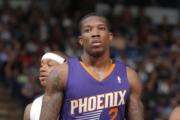 SACRAMENTO, CA - APRIL 16: Eric Bledsoe #2 of the Phoenix Suns in a game against the Sacramento Kings on April16, 2014 at Sleep Train Arena in Sacramento, California. NOTE TO USER: User expressly acknowledges and agrees that, by downloading and or using this photograph, User is consenting to the terms and conditions of the Getty Images Agreement. Mandatory Copyright Notice: Copyright 2014 NBAE (Photo by Rocky Widner/NBAE via Getty Images)