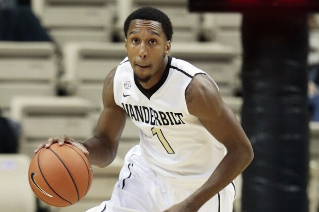 Vanderbilt guard Eric McClellan plays against Georgia State in the first half of an NCAA college basketball game Tuesday, Nov. 12, 2013, in Nashville, Tenn. (AP Photo/Mark Humphrey)