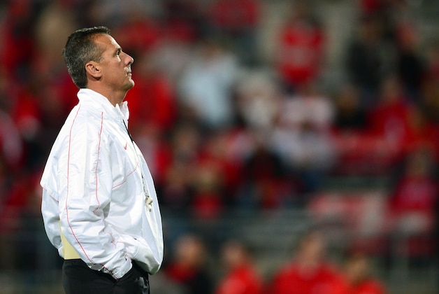 Oct 6, 2012; Columbus, OH, USA; Ohio State Buckeyes head coach Urban Meyer prior to the game against the Nebraska Cornhuskers at Ohio Stadium. Mandatory Credit: Andrew Weber-USA TODAY Sports