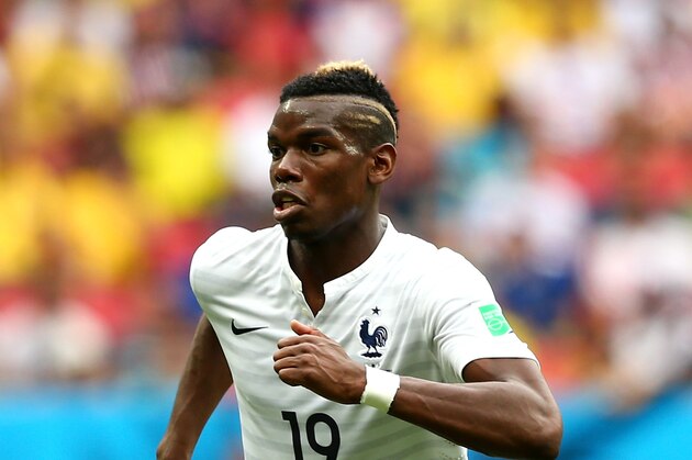 BRASILIA, BRAZIL - JUNE 30:  Paul Pogba of France controls the ball during the 2014 FIFA World Cup Brazil Round of 16 match between France and Nigeria at Estadio Nacional on June 30, 2014 in Brasilia, Brazil.  (Photo by Quinn Rooney/Getty Images)