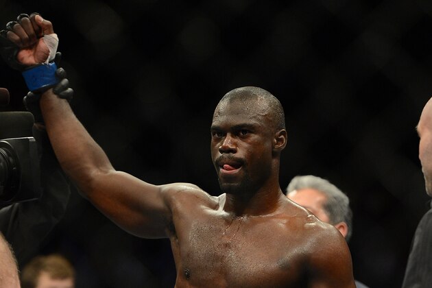 Dec 28, 2013; Las Vegas, NV, USA;     Uriah Hall during his UFC Middleweight Bout against Chris Leben (not pictured) at the MGM Grand Garden Arena. Mandatory Credit: Jayne Kamin-Oncea-USA TODAY Sports