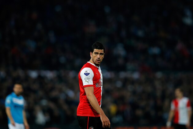 ROTTERDAM, NETHERLANDS - APRIL 05:  Graziano Pelle of Feyenoord reacts to a missed chance during the Eredivisie match between Feyenoord and VVV Venlo at De Kuip on April 5, 2013 in Rotterdam, Netherlands.  (Photo by Dean Mouhtaropoulos/Getty Images)