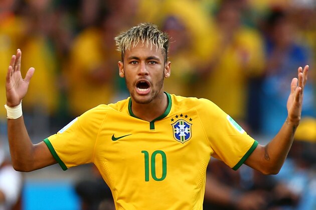 BELO HORIZONTE, BRAZIL - JUNE 28: Neymar of Brazil celebrates after defeating Chile in a penalty shootout during the 2014 FIFA World Cup Brazil round of 16 match between Brazil and Chile at Estadio Mineirao on June 28, 2014 in Belo Horizonte, Brazil. (Photo by Ronald Martinez/Getty Images) BELO HORIZONTE, BRAZIL - JUNE 28: Neymar of Brazil celebrates after defeating Chile in a penalty shootout during the 2014 FIFA World Cup Brazil round of 16 match between Brazil and Chile at Estadio Mineirao on June 28, 2014 in Belo Horizonte, Brazil. (Photo by Ronald Martinez/Getty Images)