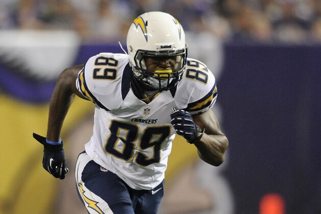 MINNEAPOLIS, MN - AUGUST 24: Ladarius Green #89 of the San Diego Chargers runs a route during the game against the Minnesota Vikings on August 24, 2012 at Mall of America Field at the Hubert H. Humphrey Metrodome in Minneapolis, Minnesota. (Photo by Hannah Foslien/Getty Images)