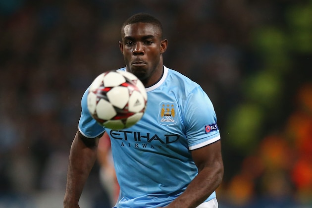 MANCHESTER, ENGLAND - OCTOBER 02:  Micah Richards of Manchester City in action during the UEFA Champions League Group D match between Manchester City and FC Bayern Muenchen at Etihad Stadium on October 2, 2013 in Manchester, England.  (Photo by Julian Finney/Getty Images)