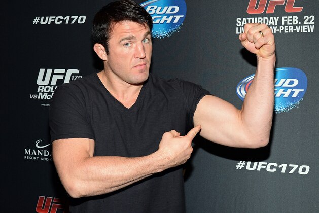 LAS VEGAS, NV - FEBRUARY 22:  Mixed martial artist Chael Sonnen attends the UFC 170 event at the Mandalay Bay Events Center on February 22, 2014 in Las Vegas, Nevada.  (Photo by Ethan Miller/Getty Images)