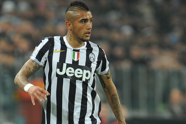 TURIN, ITALY - FEBRUARY 02:  Arturo Vidal of Juventus in action during the Serie A match between Juventus and FC Internazionale Milano at Juventus Arena on February 2, 2014 in Turin, Italy.  (Photo by Valerio Pennicino/Getty Images)
