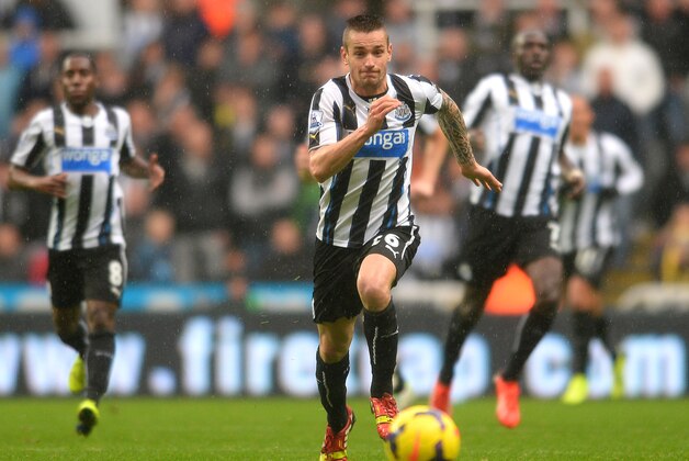 NEWCASTLE UPON TYNE, ENGLAND - NOVEMBER 02:  Matthieu Debuchy of Newcastle United in action during the Barclays Premier League match between Newcastle United and Chelsea at St James' Park on November 02, 2013 in Newcastle upon Tyne, England. (Photo by Mark Runnacles/Getty Images)