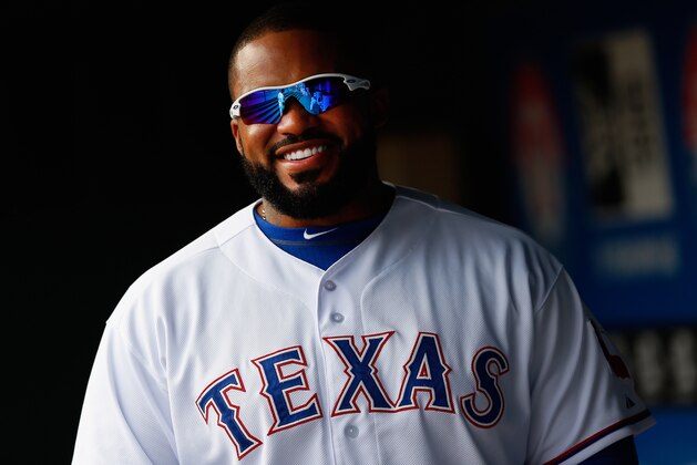 ARLINGTON, TX - APRIL 20: Prince Fielder #84 of the Texas Rangers prepares to take on the Chicago White Sox at Globe Life Park in Arlington on April 20, 2014 in Arlington, Texas. (Photo by Tom Pennington/Getty Images) ARLINGTON, TX - APRIL 20: Prince Fielder #84 of the Texas Rangers prepares to take on the Chicago White Sox at Globe Life Park in Arlington on April 20, 2014 in Arlington, Texas. (Photo by Tom Pennington/Getty Images)