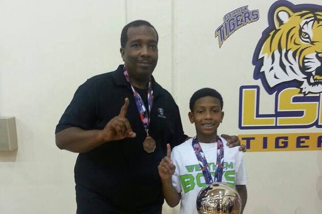 Kylan Chandler of Memphis has made a number of sacrifices, including having flown over 10,000 miles this year to watch his son, Kennedy, play AAU basketball.