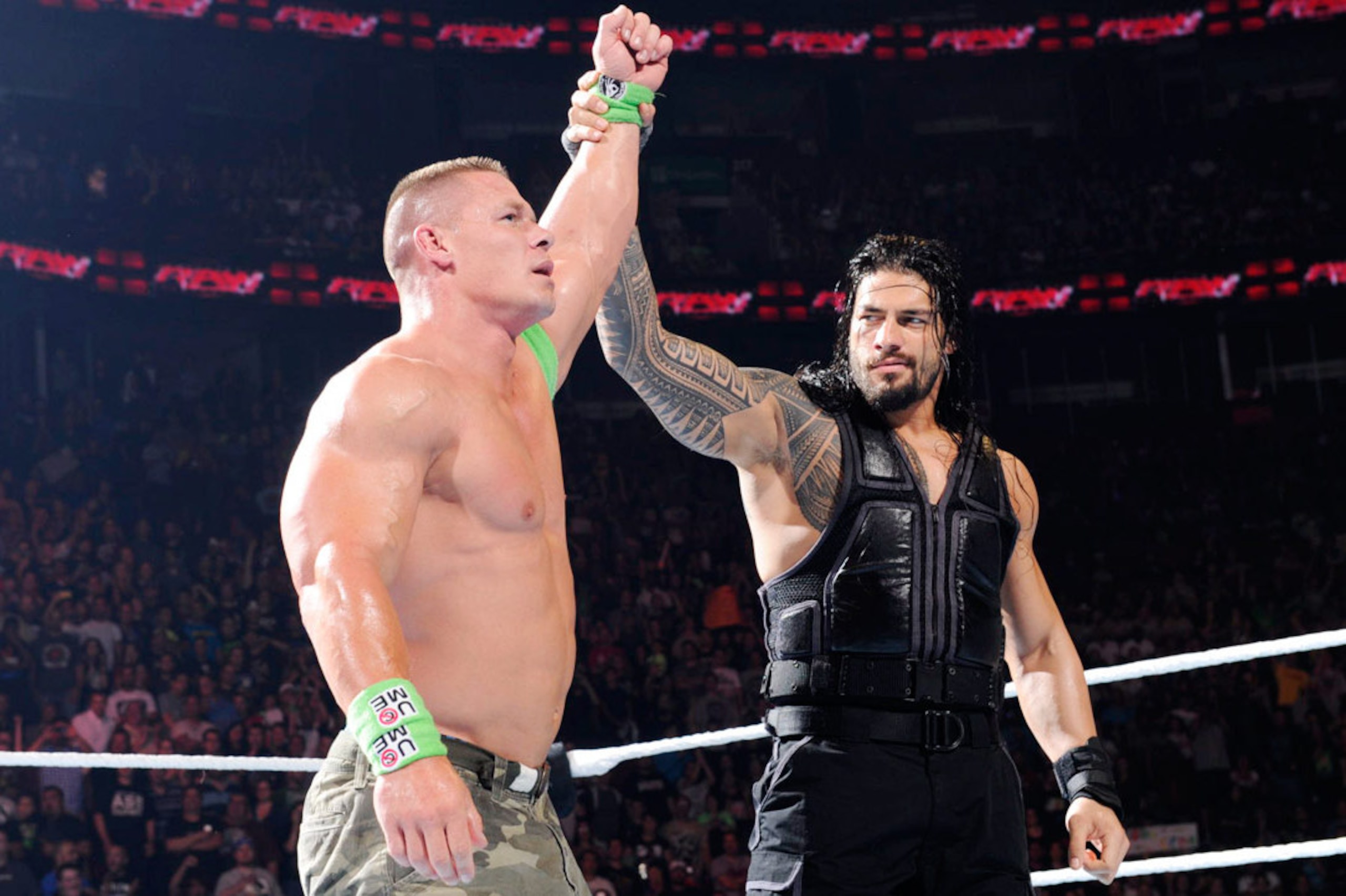Roman Reigns and John Cena
