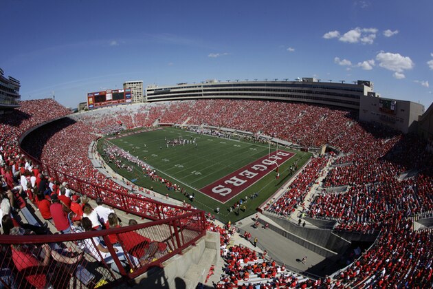 Camp Randall Stadium is seen during the second half of an NCAA college football game between Wisconsin and Oregon State Saturday, Sept. 10, 2011, in Madison, Wis. (AP Photo/Morry Gash)