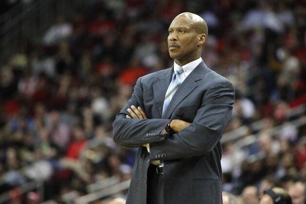 Mar 22, 2013; Houston, TX, USA; Cleveland Cavaliers head coach Byron Scott coaches against the Houston Rockets in the second quarter at the Toyota Center. Mandatory Credit: Brett Davis-USA TODAY Sports Mar 22, 2013; Houston, TX, USA; Cleveland Cavaliers head coach Byron Scott coaches against the Houston Rockets in the second quarter at the Toyota Center. Mandatory Credit: Brett Davis-USA TODAY Sports