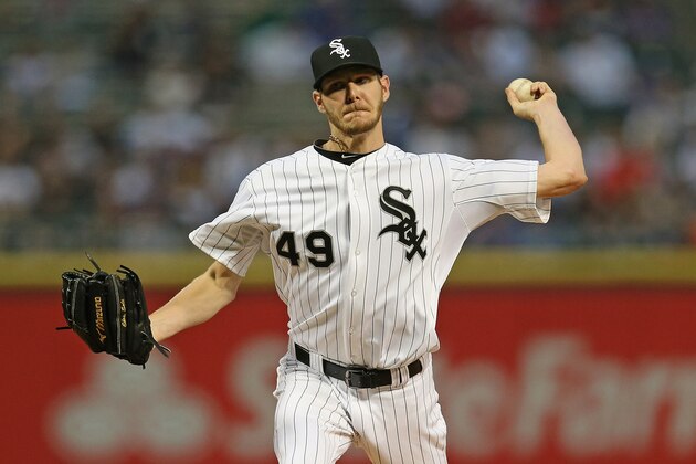 CHICAGO, IL - MAY 28:  Starting pticher Chris Sale #49 of the Chicago White Sox delivers the ball against the Chicago Cubs at U.S. Cellular Field on May 28, 2013 in Chicago, Illinois.  (Photo by Jonathan Daniel/Getty Images)