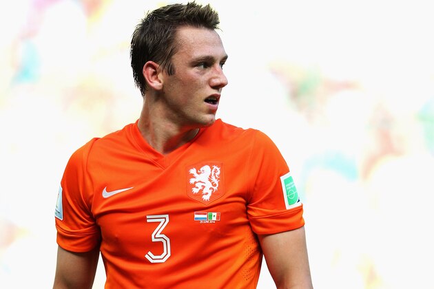 FORTALEZA, BRAZIL - JUNE 29:  Stefan de Vrij looks on during the 2014 FIFA World Cup Brazil Round of 16 match between Netherlands and Mexico at Castelao on June 29, 2014 in Fortaleza, Brazil.  (Photo by Dean Mouhtaropoulos/Getty Images)