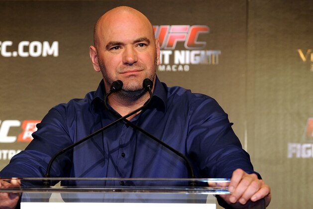 HONG KONG - JUNE 24:  Dana White, President UFC during the Macao UFC Fight Night Press Conference at the Four Season Hotel on June 24, 2014 in Hong Kong, Hong Kong.  (Photo by Jayne Russell/Getty Images)