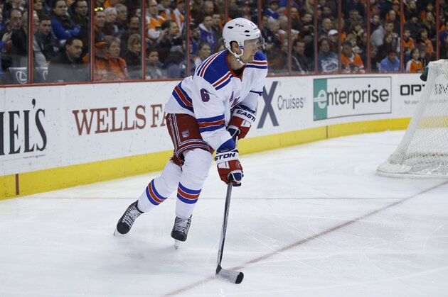 New York Rangers' Anton Stralman in action during an NHL hockey game against the Philadelphia Flyers, Saturday, March 1, 2014, in Philadelphia. (AP Photo/Matt Slocum) New York Rangers' Anton Stralman in action during an NHL hockey game against the Philadelphia Flyers, Saturday, March 1, 2014, in Philadelphia. (AP Photo/Matt Slocum)