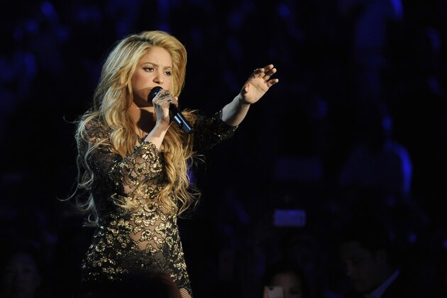 Shakira performs on stage at the Billboard Music Awards at the MGM Grand Garden Arena on Sunday, May 18, 2014, in Las Vegas. (Photo by Chris Pizzello/Invision/AP)