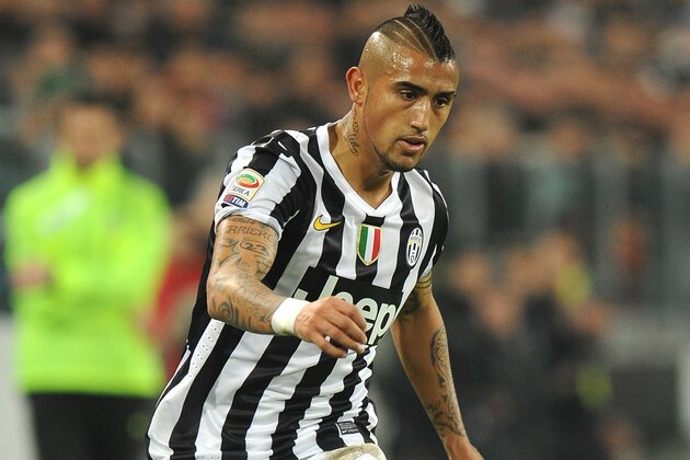 TURIN, ITALY - FEBRUARY 02:  Arturo Vidal of Juventus in action during the Serie A match between Juventus and FC Internazionale Milano at Juventus Arena on February 2, 2014 in Turin, Italy.  (Photo by Valerio Pennicino/Getty Images)